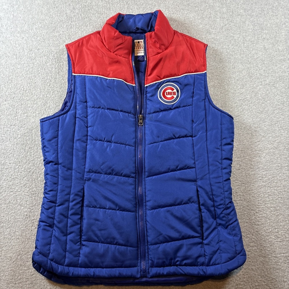 Chicago Cubs Vest Adult Size Medium GENUINE MERCHANDISE emboidered MLB